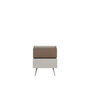 Hanah Home Mesita de Noche Milano Visón, 2 Cajones y Estanterías, Fabricada en Tablero de Partículas Recubierto de Melamina